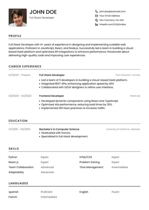 resume builder ats resume minimal resume resume-templates