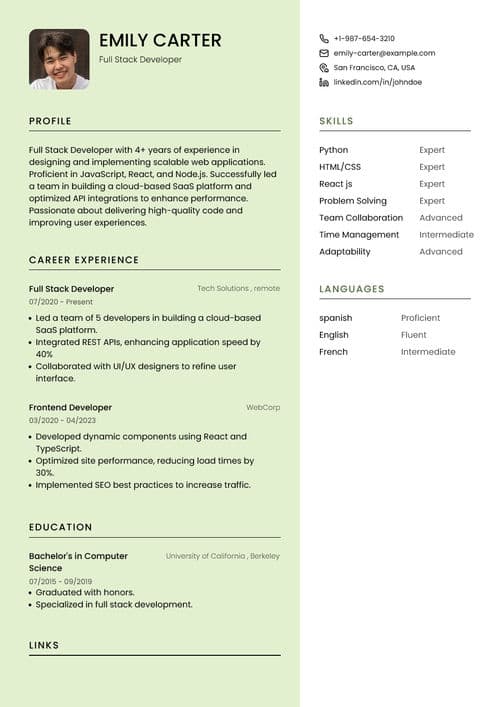 Custom Resume Templates